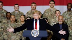 Americký prezident Donald Trump na nečekané návštěvě Afghánistán