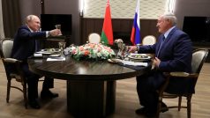 Ruský prezident Vladimir Putin se setkal s běloruským protějškem Alexandrem Lukašenkem