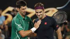 Novak Djoković a Roger Federer