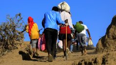 Etiopští uprchlíci prchající z bojů v tigrajské oblasti do Súdánu (foto z prosince 2020)