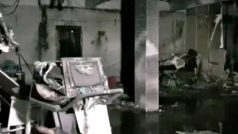 Požár vypukl v brzkých ranních hodinách a během hodiny se ho podařilo uhasit. (Fotografie pocházejí z videa, které událost zachytilo.)