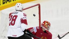 Utkání světového šampionátu v hokeji mezi Švýcarskem a Běloruskem