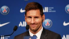 Lionel Messi na tiskové konferenci