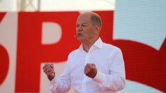 Spolkový ministr financí a kandidát sociálních demokratů na kancléře Olaf Scholz