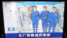 Záběry z čínské vesmírné stanice v Pekingu