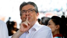 Představitel sjednocené levice Jean-Luc Mélenchon