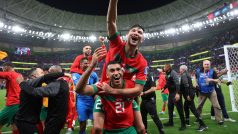 Fotbalisté Maroka slaví postup do semifinále mistrovství světa