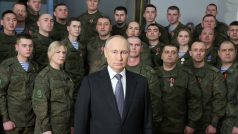 Vladimir Putin přednesl svůj novoroční projev z velitelství Jižního vojenského okruhu v Rostovu na Donu