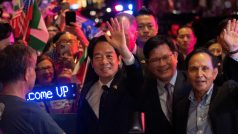 Tchajwanský viceprezident William Lai při příjezdu do hotelu v New Yorku