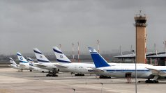 Letadla společnosti El Al na letišti v Tel Avivu