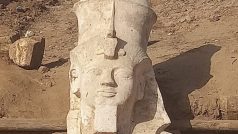 Část sochy Ramsese II.