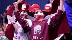 Fanoušci Lotyšska si užívají atmosféru zápasů v Ostravě