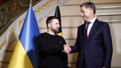 Ukrajinský prezident Volodymyr Zelenskyj a belgický premiér Alexander De Croo