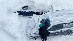 mráz, led, zima, auto, sníh (ilustrační foto)