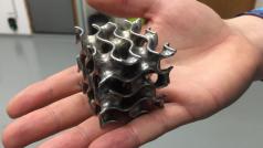 Příhradové struktury zhotovené na 3D tiskárně.
