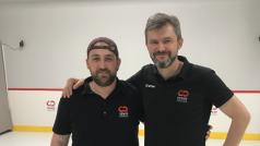 Tyler Lopinski (vlevo) a majitel Sense Areny Bohdan Tetiva