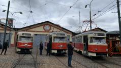 V sobotu dopoledne budou tramvaje T2 vystavené na nádvoří vozovny Střešovice