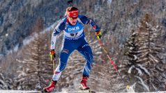 Adam Václavík při závodě Světového poháru v italské Anterselvě