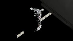Kosmická loď Sojuz MS-08 se blíží k  Mezinárodní vesmírné stanici