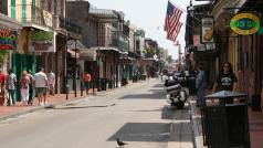 Francouzská čtvrť v americkém městě New Orleans.