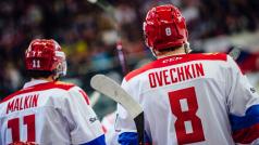 Hvězdné duo Alexander Ovečkin, Jevgenij Malkin