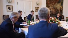 Prezident Miloš Zeman přijal ve středu na Pražském hradě delegaci vedenou ruským ministrem průmyslu Denisem Manturovem