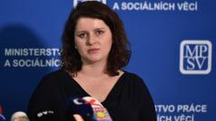 Ministryně práce a sociálních věcí Jana Maláčová