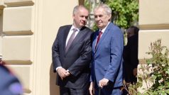 Prezident Miloš Zeman se sešel s odcházejícím slovenským prezidentem Andrejem Kiskou