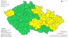 Ve druhé polovině noci na sobotu budou teploty v části Česka klesat pod nulu, což může vést k poškození vegetace, zejména zeleniny, vinné révy a kvetoucích ovocných stromů