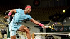 Rafael Nadal během osmifinále French Open