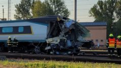 Pendolino se v Bohumíně srazilo s posunovací lokomotivou