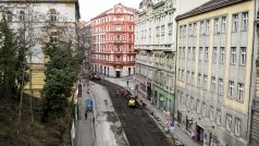Rekonstrukce v Husitské ulici