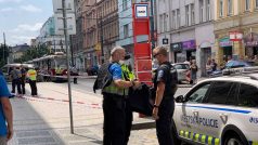 Policisté zasahují po střelbě u úřadu práce v Bělehradské ulici
