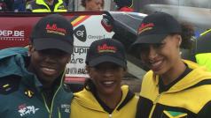 Jamajské bobistky na závodě Světového poháru v Altenbergu