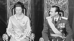 Velkovévoda Jean a jeho žena Josephine-Charlotte v roce 1964.