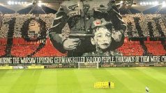 Choreo fanoušků Legia Varšava