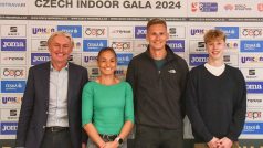 V Česku proběhne 30. ledna prestižní mítink Czech Indoor Gala. Na akci se chystají i čeští reprezentanti Tereza Petržilková (druhá zleva) a Radek Juška (třetí zleva)