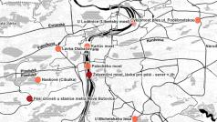 Nejen Libeňský most. Podívejte se na mapu 25 nejohroženějších mostů metropole