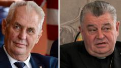 Prezident Miloš Zeman a kardinál Dominik Duka