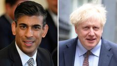 Rishi Sunak a Boris Johnson