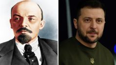 Vladimir Iljič Lenin a Volodymyr Zelenskyj