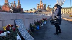 Památník na místě, kde zastřelili Borise Němcova