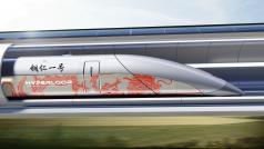 Vizualizace kapsle HyperloopTT pro dráhu v Kuej-čou.