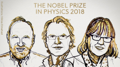 Laureáti Nobelovy ceny za fyziku pro rok 2018.
