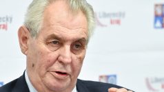 Prezident Miloš Zeman na tiskové konferenci při příležitosti ukončení návštěvy Libereckého kraje.