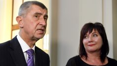 Andrej Babiš a náměstkyně ministra financí Alena Schillerová