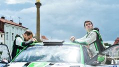Pavel Dresler a Jan Kopecký (vpravo) na Rallye Bohemia