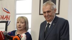 Ivana Zemanová a Miloš Zeman