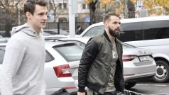 Útočníci Dominik Kubalík (vlevo) a Milan Gulaš na reprezentačním srazu, oba hrají za Plzeň.