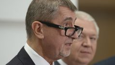 Předseda hnutí ANO Andrej Babiš a předseda poslaneckého klubu Jaroslav Faltýnek